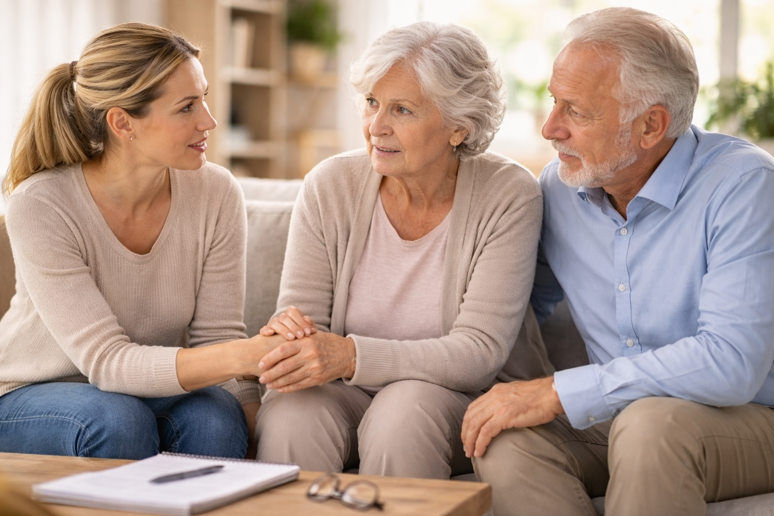 hablar con padres mayores sobre su cuidado